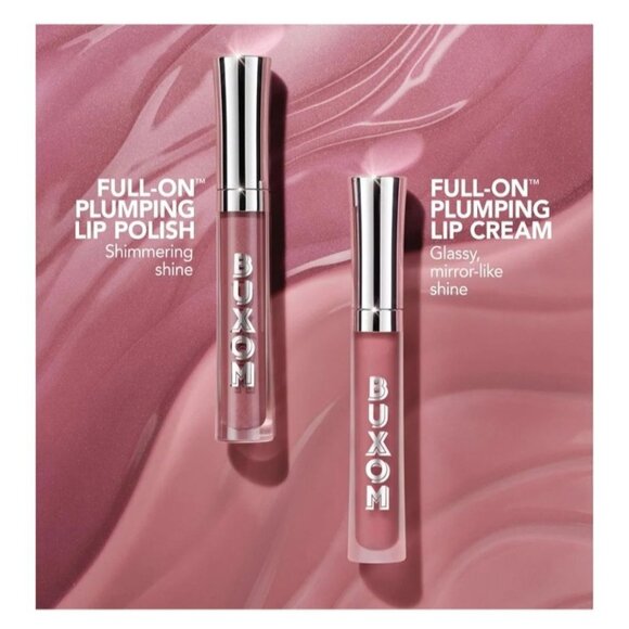 2 Pack Buxom Full-On Plumping Lip Cream Pink Lady Hydrating Gloss Peptides Vit E - Picture 10 of 13